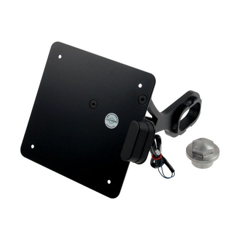 CULT-WERK LICENSE PLATE BRACKET BLACK, ITALY 563598