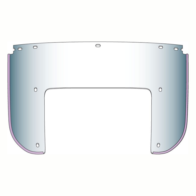 NATIONAL CYCLE, BEADED 7-BOLT LOWER WINDOW. CLEAR CLEAR. OEM STYLE REP 563897