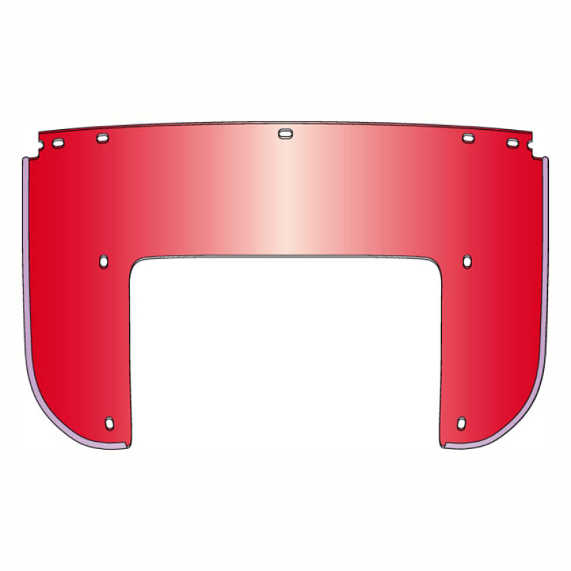 NATIONAL CYCLE, BEADED 7-BOLT LOWER WINDOW. RED RED TINTED. OEM STYLE 563898