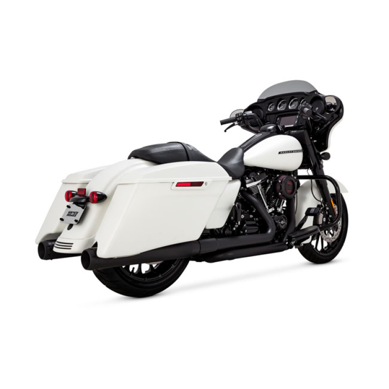 VANCE & HINES, 4" DAYTONA 400 SLIP-ONS. MATTE BLA 567363