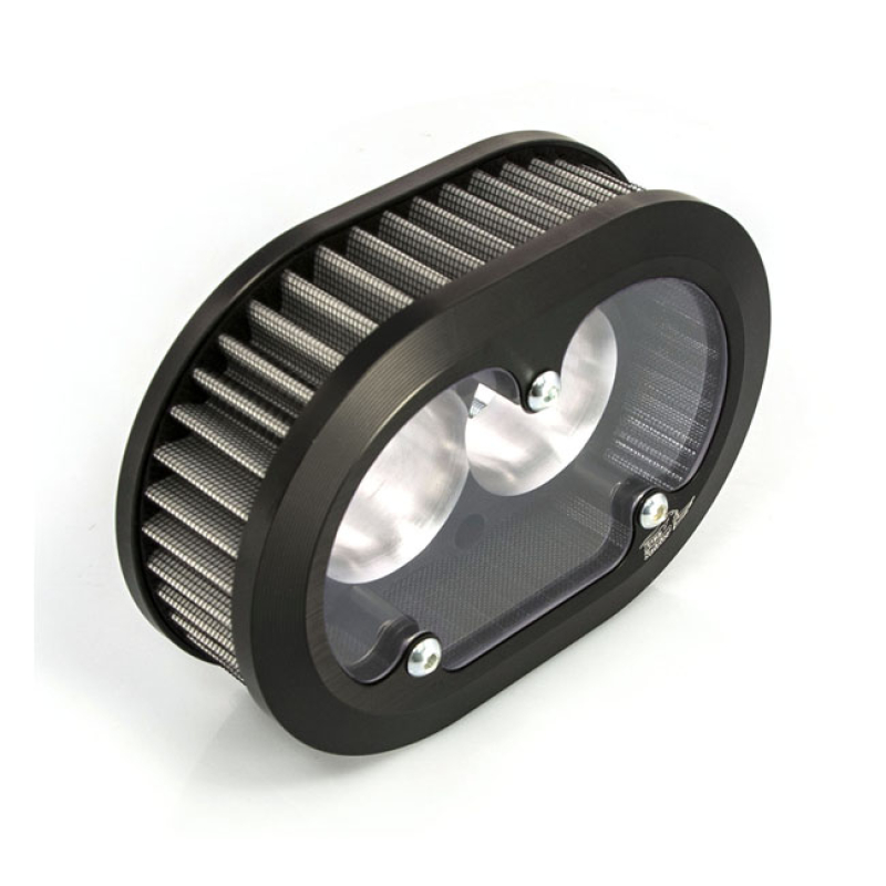 FREE SPIRITS, STREET ROD HI FLOW AIR CLEANER KIT. BLACK BLACK ANODIZED 568403