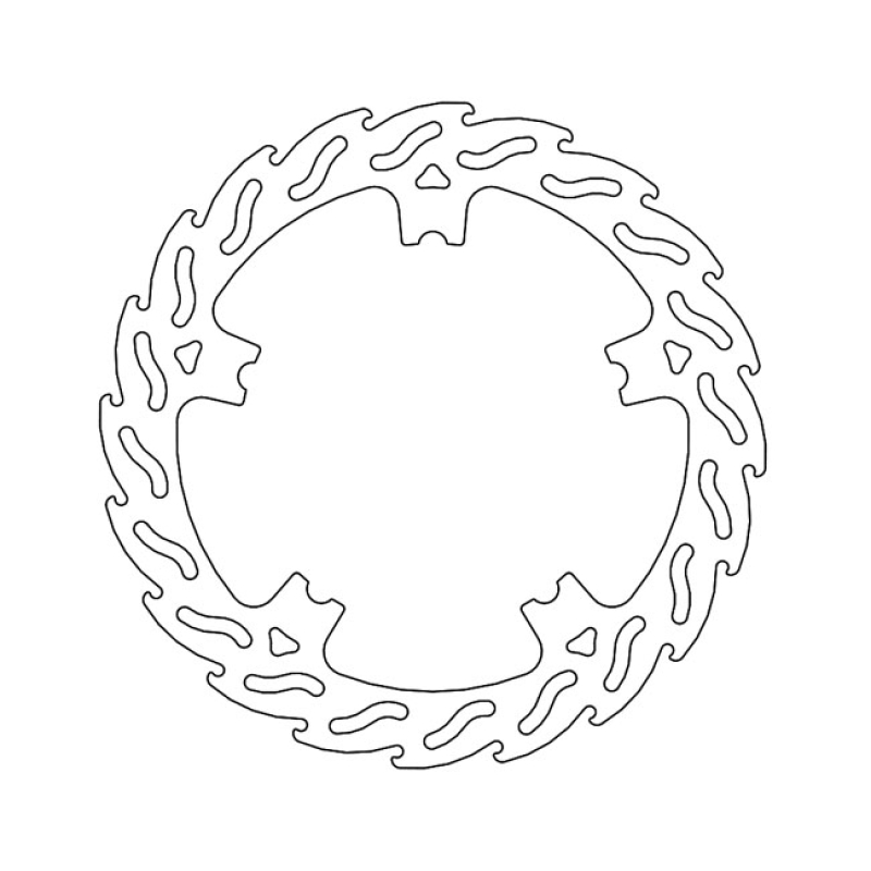 MOTO-MASTER, FLAME BRAKE ROTOR. FRONT LEFT LEFT; ABE APPROVED; STAINLE 569384