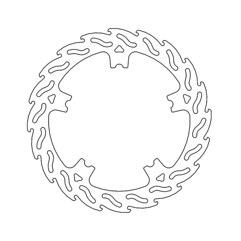 MOTO-MASTER, FLAME FRONT BRAKE ROTOR. FRONT RIGHT RIGHT; ABE APPROVED; 569385