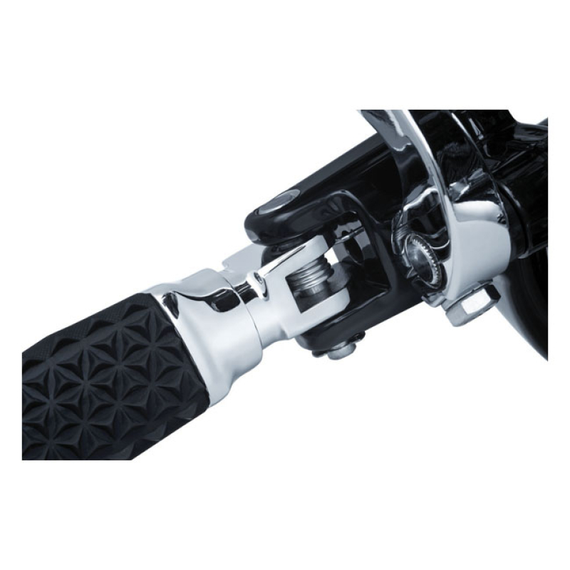 KURYAKYN, SPLINED FEMALE MOUNT PEG ADAPTERS FRONT; CHROME; SPLINED; US 569867