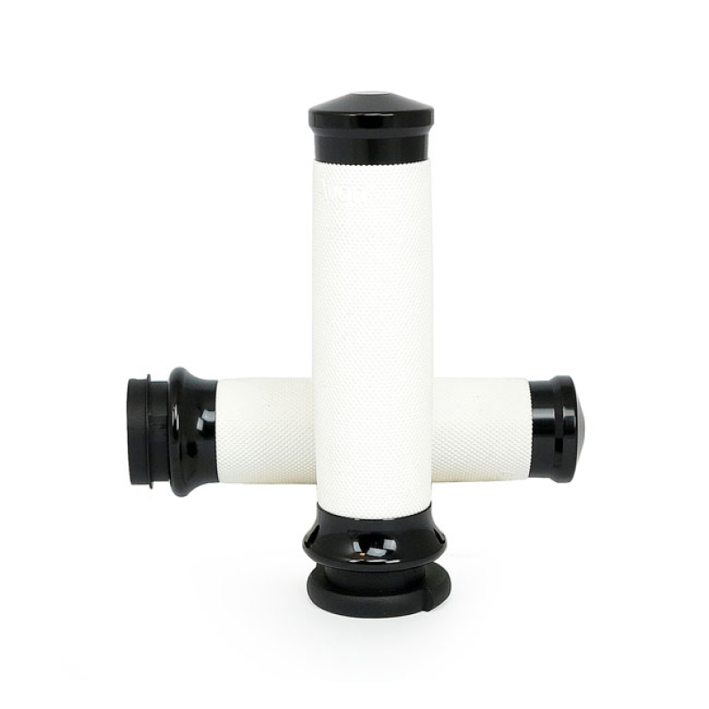 AVON CUSTOM CONTOUR GRIPS BLACK ANODIZED/WHITE 572837