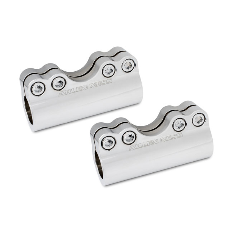 ARLEN NESS, MOLULAR BILLET HANDLEBAR CLAMP CHROME 1-1/4" CHROME BILLET 573485