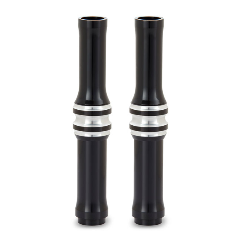 ARLEN NESS, M8 10-GAUGE PUSHROD COVER SET. BLACK GLOSS BLACK CONTRAST 573559