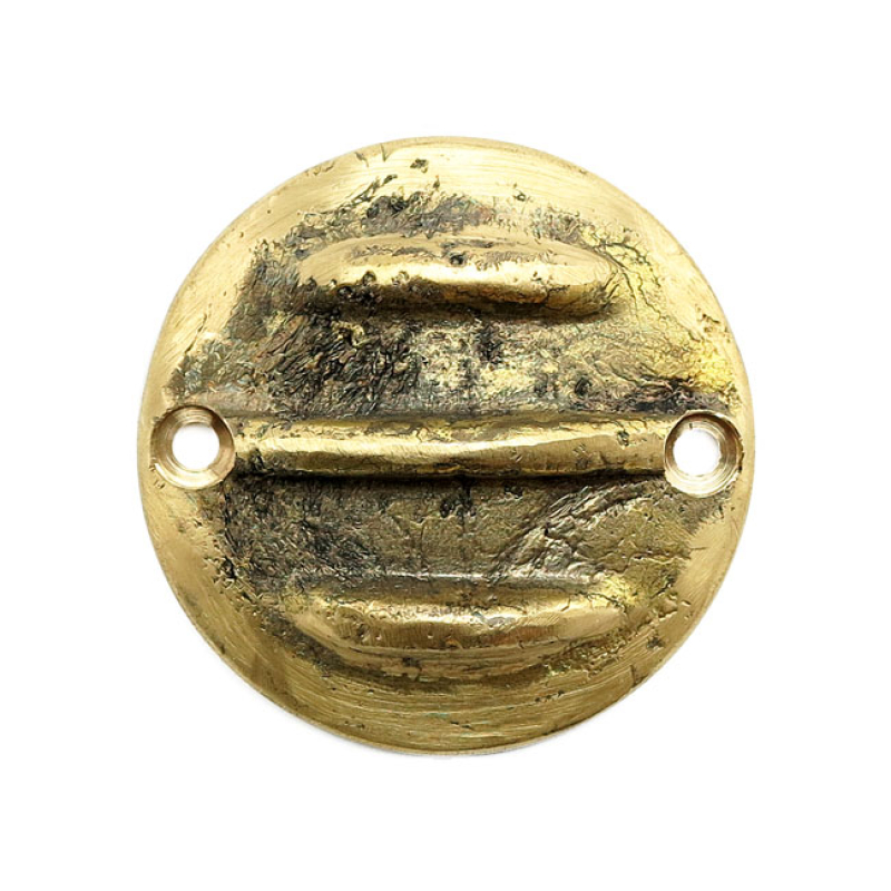 WANNABE CHOPPERS, POINT COVER RIBBED HORIZONTAL MOUNT HOLES. SAND-CAST 574536