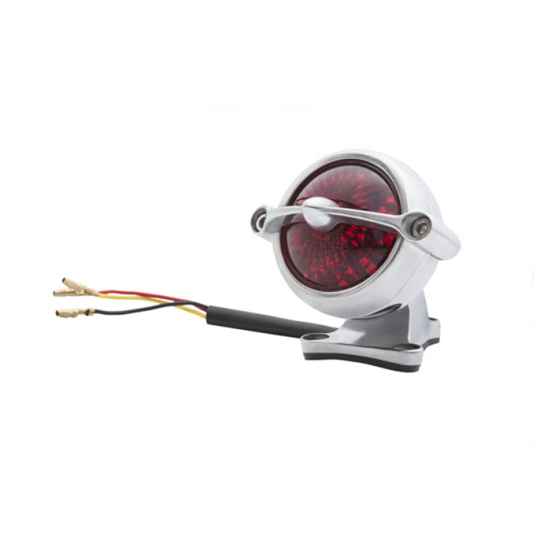 MOTONE BEL AIR TAIL LIGHT WITH FENDER MOUNT POLISHED. ECE APPROVED. MA 575389