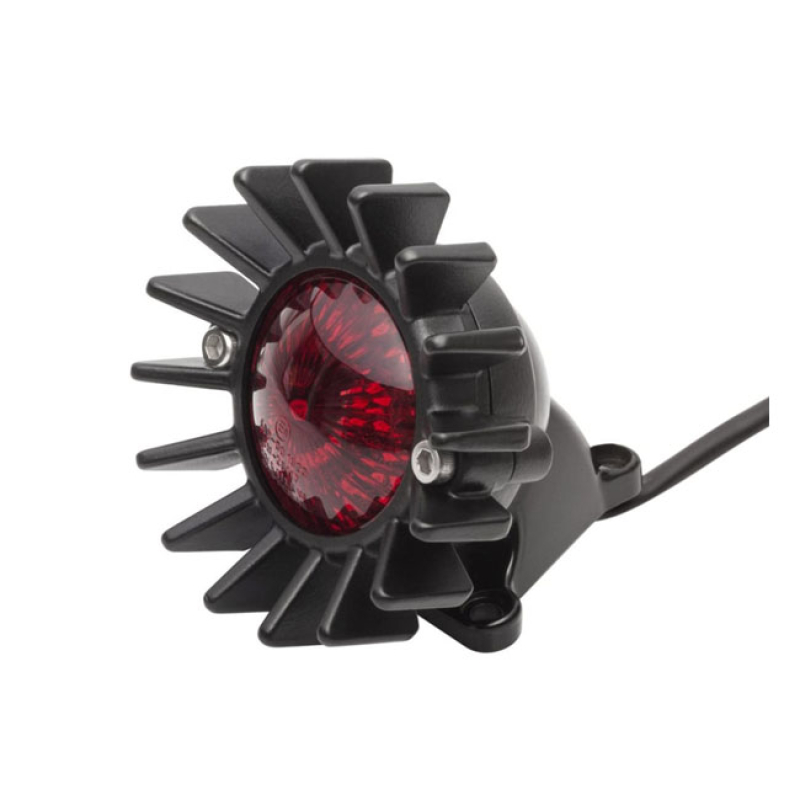 MOTONE BIG FIN TAIL LIGHT WITH FENDER MOUNT BLACK. ECE APPROVED. MANUF 575395