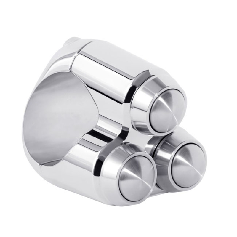 MOTONE, MICRO SWITCH WITH 3 BUTTONS. CHROME CHROME PLATED ALUMINUM. FO 575396