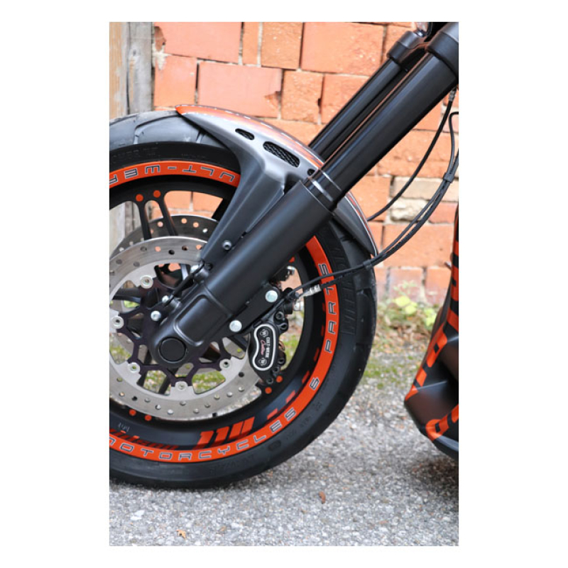 CULT-WERK, FRONT FENDER 'CUSTOM' V2. MATTE BLACK/ MESH WITH APPROVAL. 575564