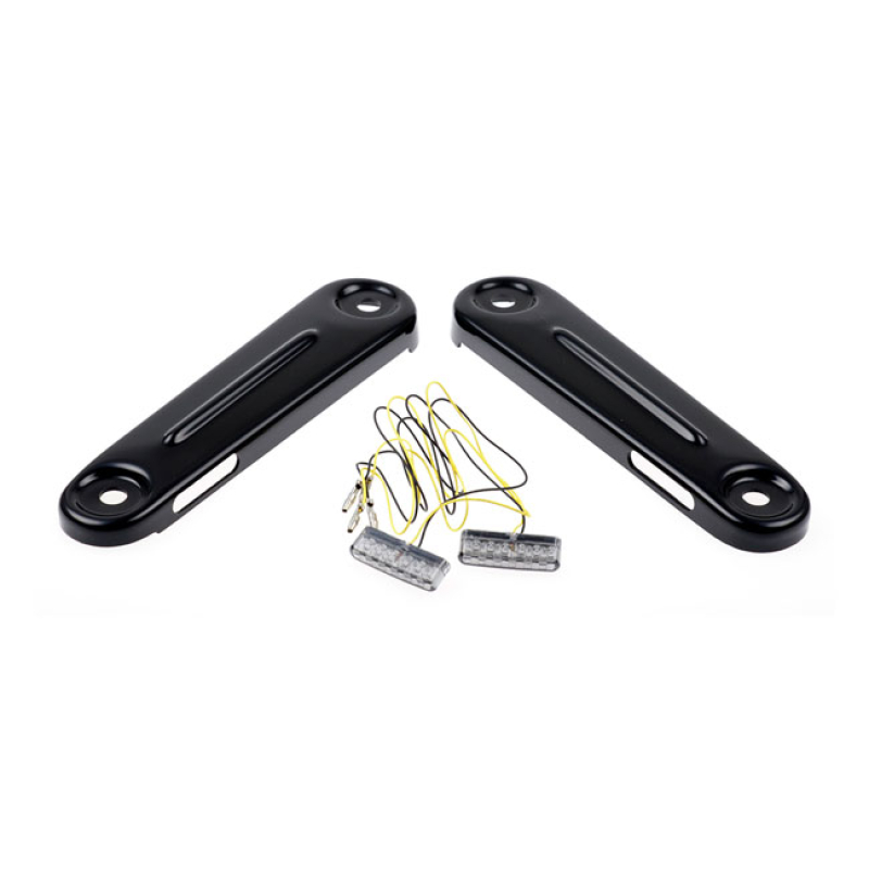 CULT-WERK, LED TURN SIGNALS "CLEAN STYLE" GLOSS BLACK ABS. ABE APPROVE 575567