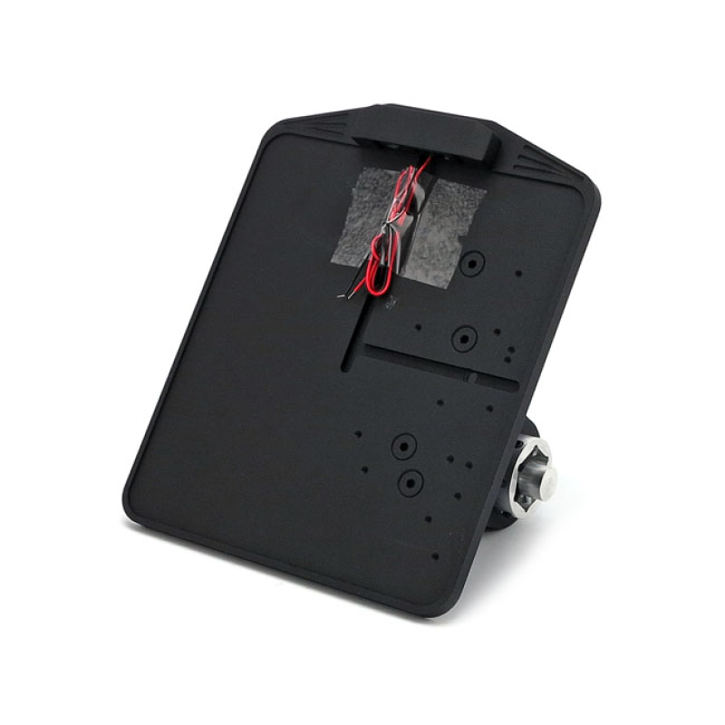 CPV SIDEMOUNT LICENSE PLATE BRACKET BLACK POWDER COATED ALUMINUM. SIDE 576624