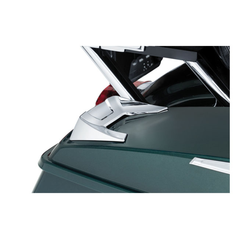 KURYAKYN SPEEDFORM SADDLEBAG LID SPOILERS CHROME 576880