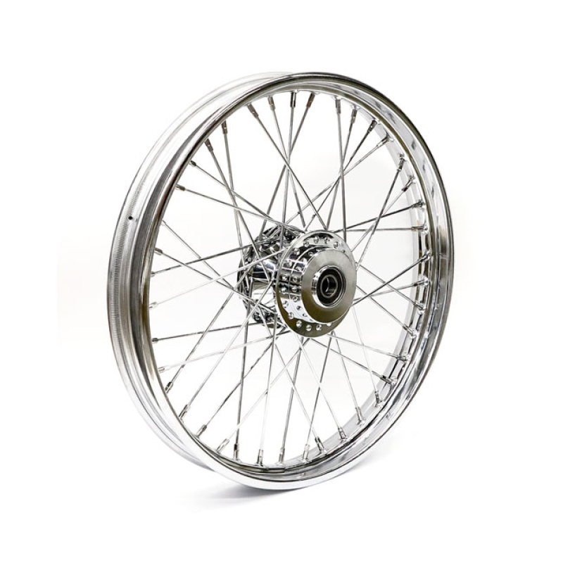 3.00 X 16 FRONT WHEEL 40 SPOKES CHROME 578500