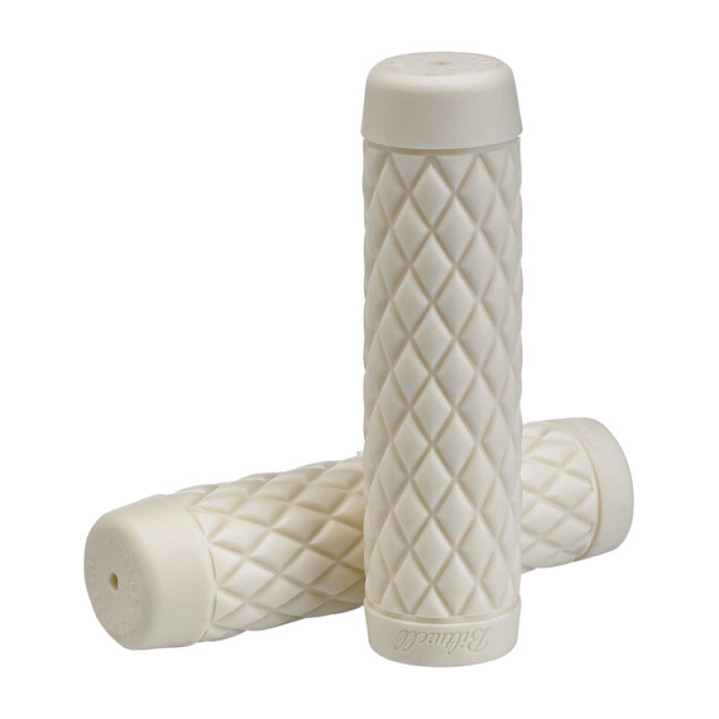 BILTWELL 1" TPV GRIPS TORKER WHITE 578559