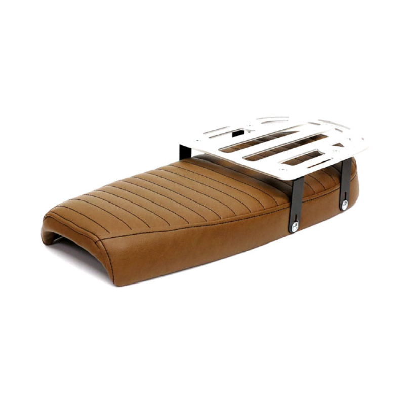C-RACER, FAT SCRAMSADLE SCRAMBLER SEAT. WITH RACK. BROWN WITH LUGGAGE 578632