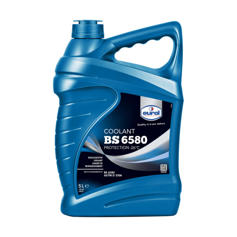 EUROL ENGINE COOLANT -26Â°C BS 6580 5 LITER. ENGINE COOLANT. BLUE COOL 579169