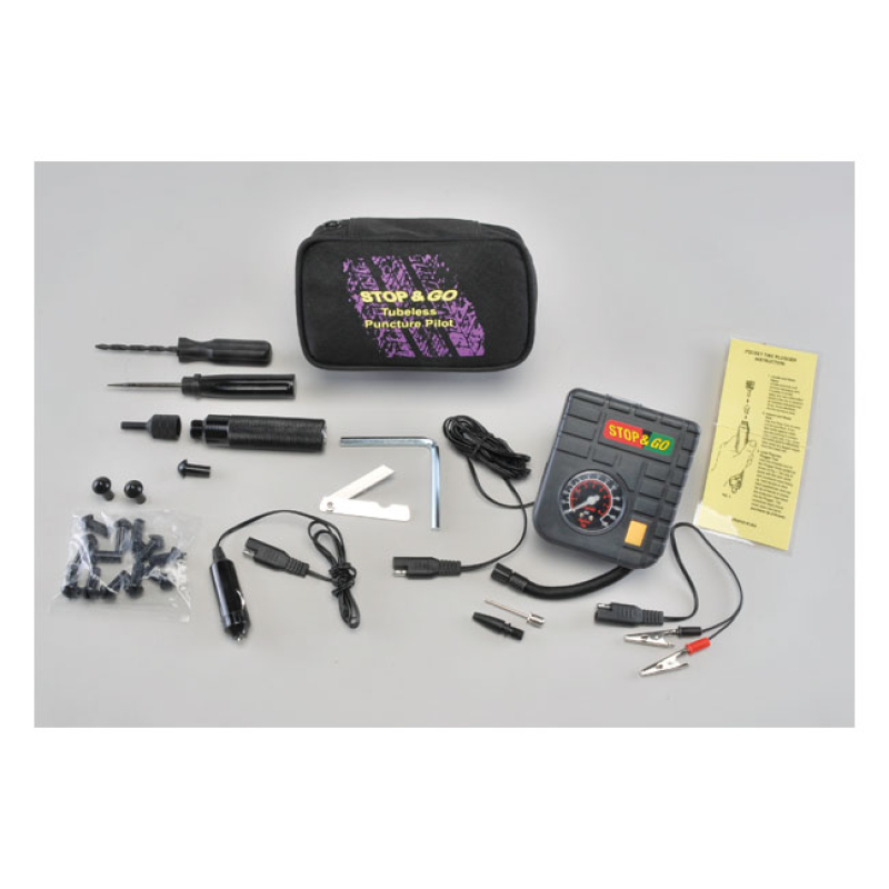 STOP & GO, TUBELESS PUNCTURE PILOT TIRE REPAIR KIT EVERYTING REQUIRED 579902