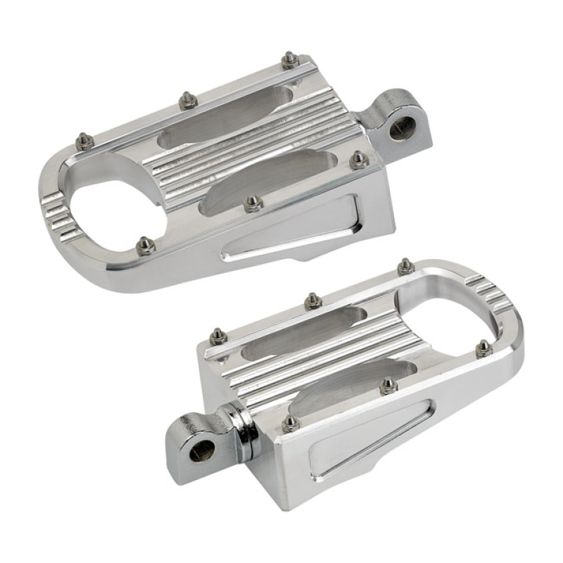 BILTWELL PUNISHER XL RIDER FOOTPEGS POLISHED 580386