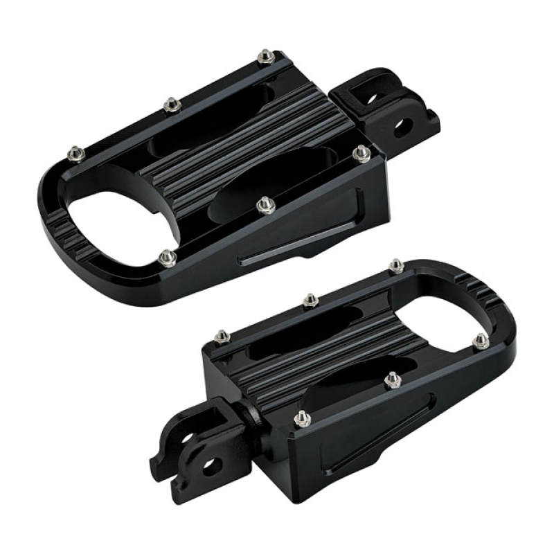 BILTWELL PUNISHER XL RIDER FOOTPEGS BLACK 580389