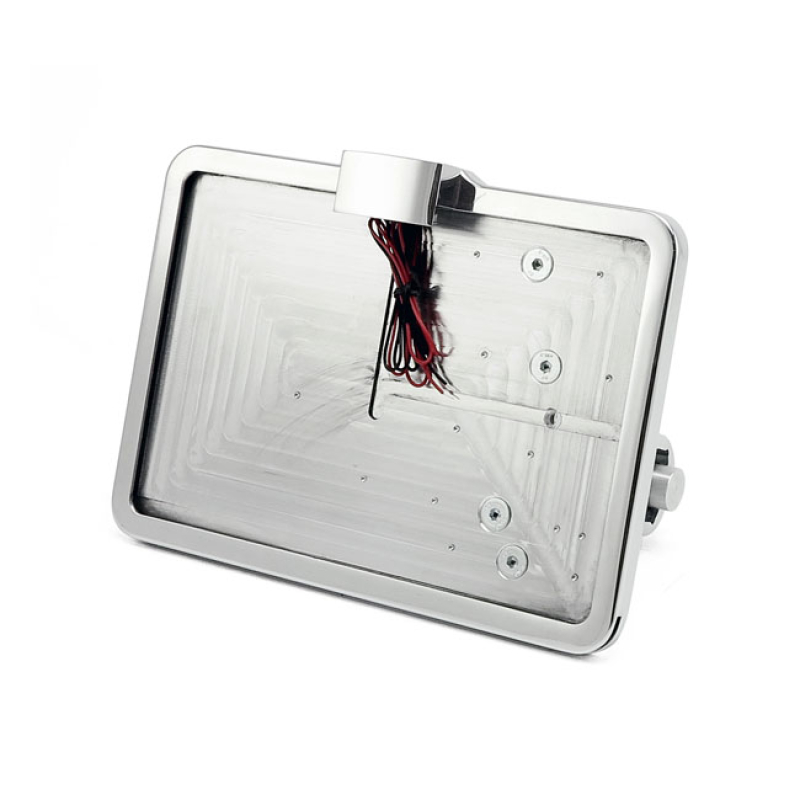 CPV, ''SLIDE-IN'' LICENSE PLATE BRACKET. SIDE MOUNT, POLISHED POLISHED 580409