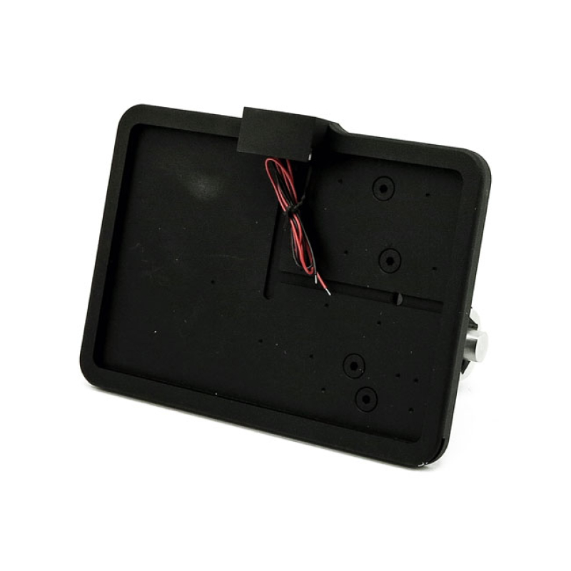 CPV, ''SLIDE-IN'' LICENSE PLATE BRACKET. SIDE MOUNT, BLACK BLACK POWDE 580410