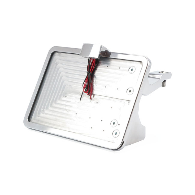 CPV, ''SLIDE-IN'' LICENSE PLATE BRACKET. SIDE MOUNT, POLISHED POLISHED 580411