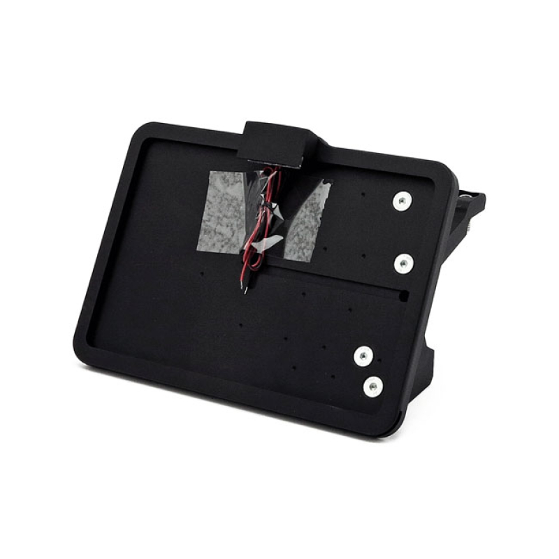 CPV, ''SLIDE-IN'' LICENSE PLATE BRACKET. SIDE MOUNT, BLACK BLACK POWDE 580412