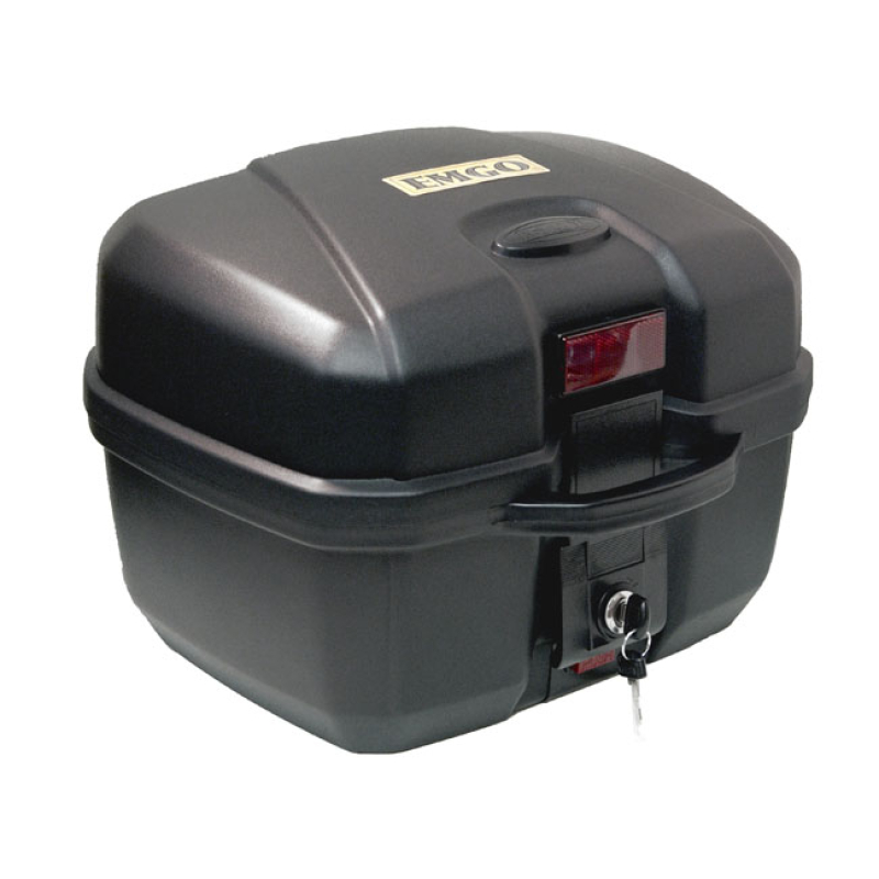 EMGO TRAVEL TRUNK BLACK  TOP CASE DESIGNED TO FIT MOST LUGGAGE RACKS. 580486