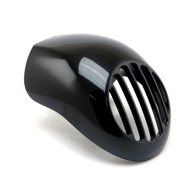 UPPER HEADLAMP FLY FAIRING WITH INTEGRATED HEADLAMP GRILL GLOSS BLACK 580669