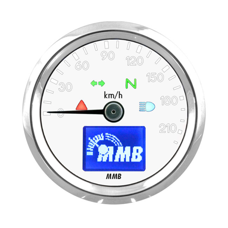 MMB 48MM ELECTRONIC SPEEDOMETER BASIC 220KMH CHROME 583854