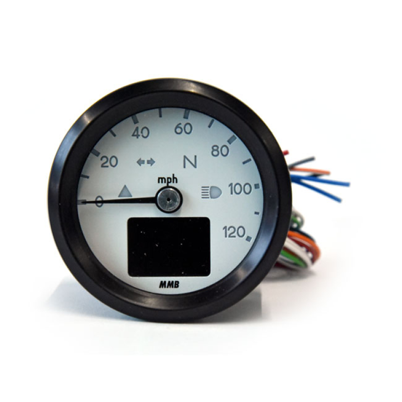 MMB 48MM ELECTRONIC SPEEDOMETER BASIC 120MPH BLACK 583861