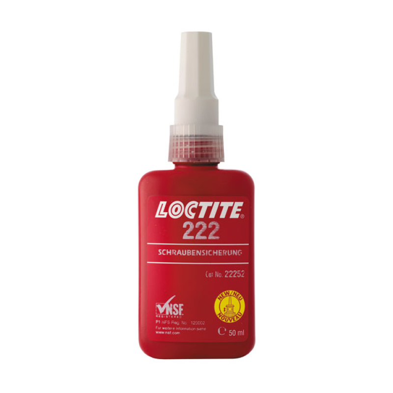 LOCTITE 222 PURPLE, THREADLOCKER 50CC FLUID. 10CC BOTTLE. LOW STRENGTH 586002