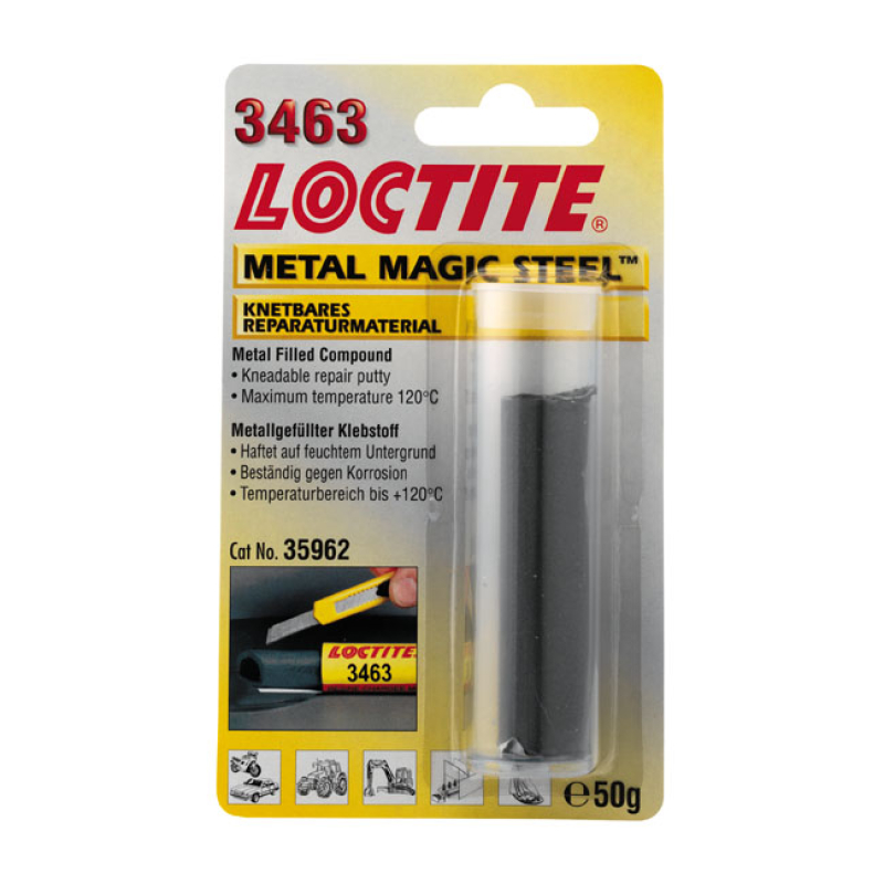 LOCTITE 3463, MAGIC STEEL 50GR TUBE PASTE. TUBE 50 GRAM. ONE COMPONENT 586035