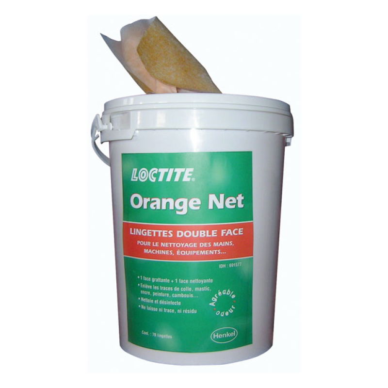 LOCTITE 7852, HANDCLEANER WIPES BUCKET WITH 70 HAND CLEANING PRE-MOIST 586041