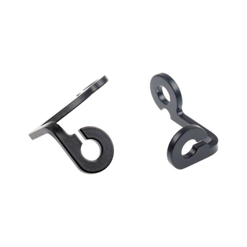 CULT-WERK, TURN SIGNAL BRACKET SET FRONT GLOSS BLACK POWDER COATED CNC 586242