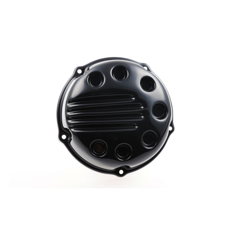 CULT-WERK, AIR CLEANER COVER. SLOTTED, GLOSS BLACK UNPAINTED GLOSS BLA 586246