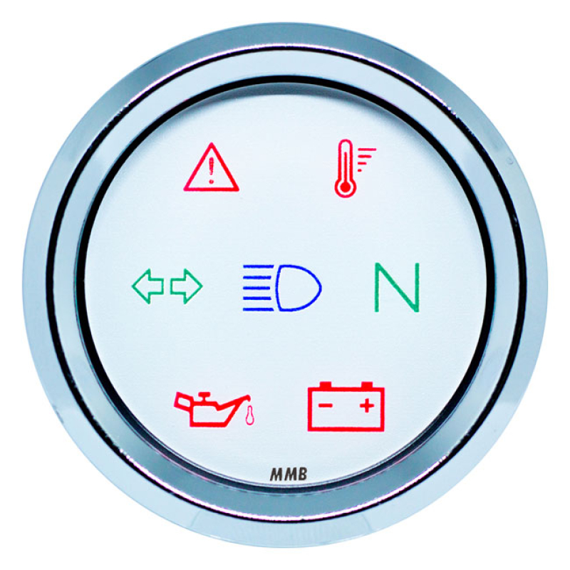 MMB 48MM ULTRA MINI INDICATOR LIGHTS CHROME 586675