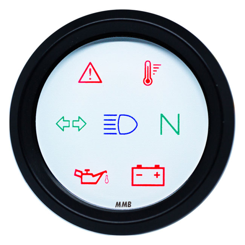 MMB 48MM ULTRA MINI INDICATOR LIGHTS BLACK 586677