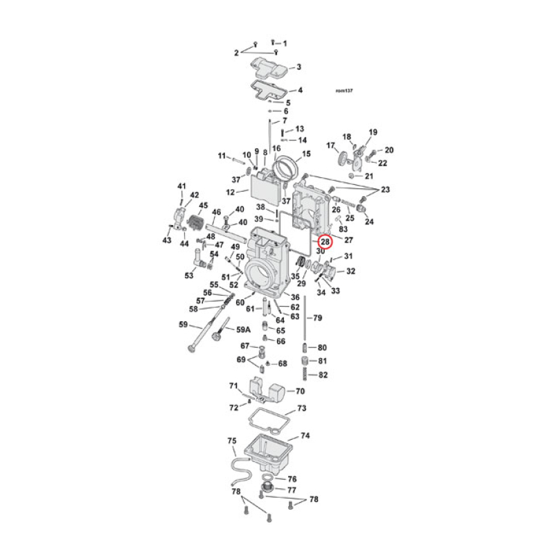 MIKUNI SPIGOT BODY SEAL 587075