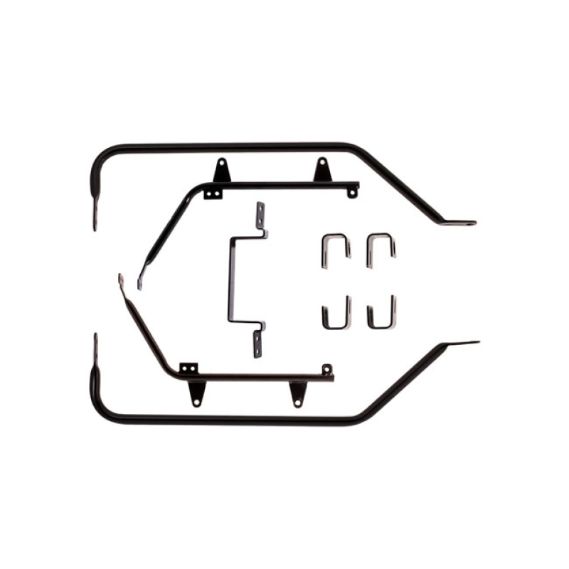 CYCLE VISIONS, BAGGER-TAIL SADDLEBAG MOUNT KIT STEEL. BLACK POWDER COA 587674