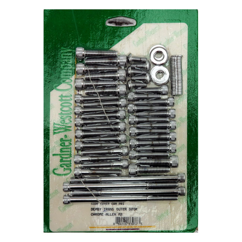 GW, CAM/TRANSM./PRIMARY SIDE COVER MOUNT KIT. CHROME ALLEN UNPOLISHED 588007