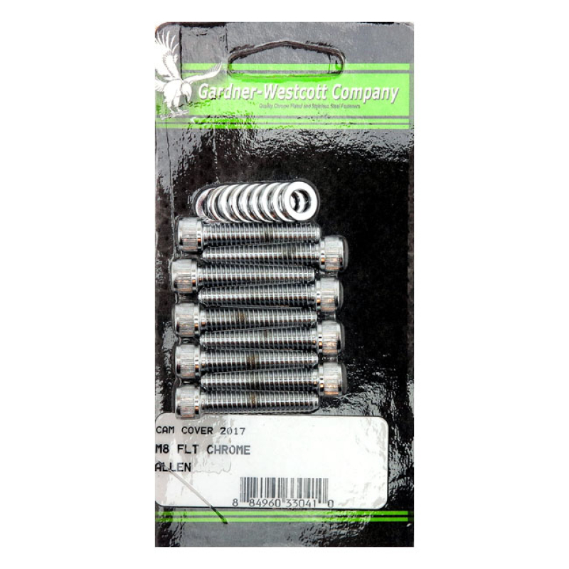 GW, CAM COVER HARDWARE KIT ALLEN. CHROME CHROME PLATED ALLEN HEADS. US 588008