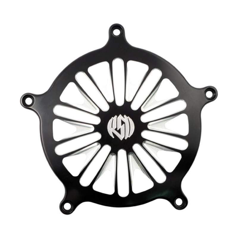 RSD, VENTURI AIR CLEANER FACE PLATE. BOSS, BLACK CC 589264
