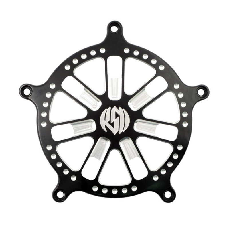RSD, VENTURI AIR CLEANER FACE PLATE. SLAM, BLACK CC 589266