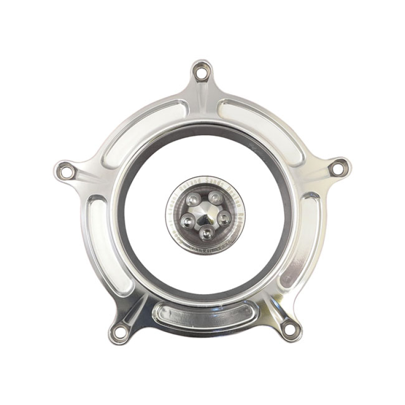 RSD, TURBINE AIR CLEANER FACE PLATE. 'TURBINE', CHROME 589269