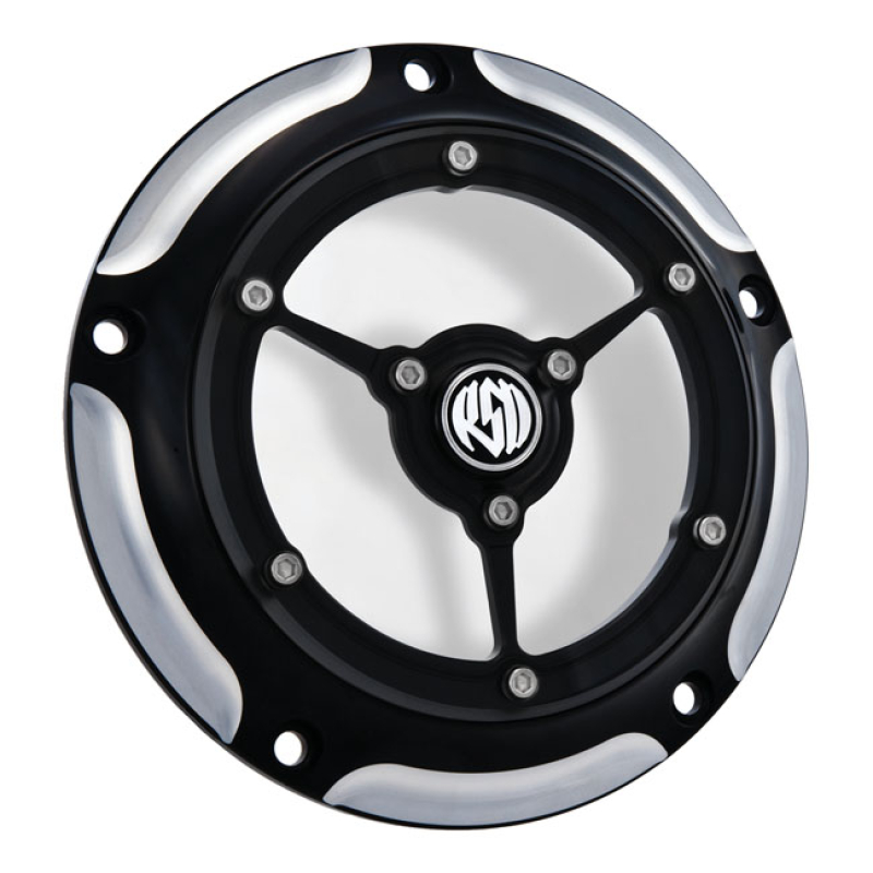 RSD, CLARITY DERBY COVER. BLACK CC BLACK ANODIZED ALUMINUM WITH A CONT 589321