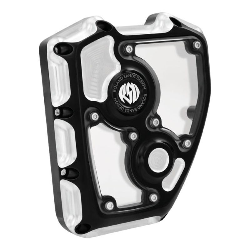 RSD, 'CLARITY' CAM COVER. BLACK CC BLACK ANODIZED WITH A CONTRAST CUT 589324